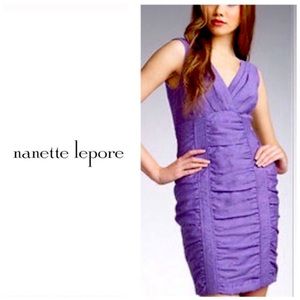 Nanette Lepore Sea Maiden Ruched Sheath Dress